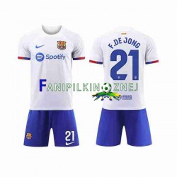 Koszulka FC Barcelona Frenkie de Jong 21 2023-2024 Wyjazdowa Krótkie Rękawy ,Dziecięca
