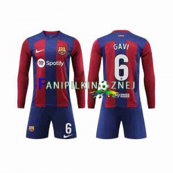 Koszulka FC Barcelona GAVI 6 2023-2024 Domowa Długie Rękawy ,Dziecięca