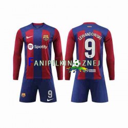 Koszulka FC Barcelona LEWANDOWSKI 9 2023-2024 Domowa Długie Rękawy ,Dziecięca