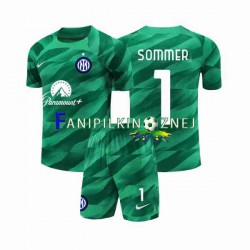 Koszulka Inter Mediolan Sommer 1 Bramkarska 2023-2024 Wyjazdowa Krótkie Rękawy ,Dziecięca