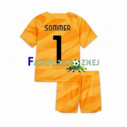 Koszulka Inter Mediolan Sommer 1 Bramkarska 2023-2024 Domowa Krótkie Rękawy ,Dziecięca