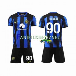 Koszulka Inter Mediolan Lukaku 90 2023-2024 Domowa Krótkie Rękawy ,Dziecięca