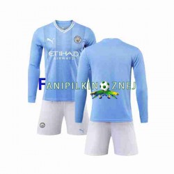 Koszulka Manchester City 2023-2024 Domowa Długie Rękawy ,Dziecięca