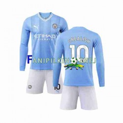 Koszulka Manchester City Grealish 10 2023-2024 Domowa Długie Rękawy ,Dziecięca