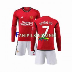Koszulka Manchester United Ronaldo 7 2023-2024 Domowa Długie Rękawy ,Dziecięca