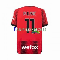 Koszulka AC Milan Christian Pulisic 11 2023-2024 Domowa Krótkie Rękawy ,Męska