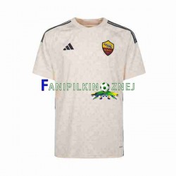 Koszulka AS Roma 2023-2024 Wyjazdowa Krótkie Rękawy ,Męska