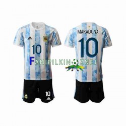 Koszulka Reprezentacji Argentyny Maradona 10 2020-2021 Domowa Krótkie Rękawy ,Dziecięca