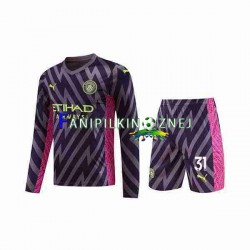 Koszulka Manchester City Ederson Moraes 31 Bramkarska 2023-2024 Wyjazdowa Długie Rękawy ,Dziecięca