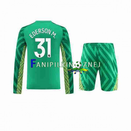 Koszulka Manchester City Ederson Moraes 31 Bramkarska 2023-2024 Domowa Długie Rękawy ,Dziecięca Koszulka Manchester City Ederson Moraes 31 Bramkarska 2023-2024 Domowa Długie Rękawy ,Dziecięca
