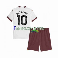 Koszulka Manchester City Jack Grealish 10 2023-2024 Wyjazdowa Krótkie Rękawy ,Dziecięca