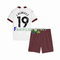 Koszulka Manchester City Julian Alvarez 19 2023-2024 Wyjazdowa Krótkie Rękawy ,Dziecięca