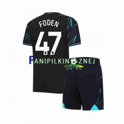 Koszulka Manchester City Phil Foden 47 2023-2024 Trzeci Krótkie Rękawy ,Dziecięca
