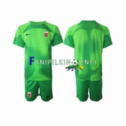 Koszulka Reprezentacji Norwegii Bramkarska 2022 Domowa Krótkie Rękawy ,Dziecięca