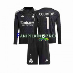 Koszulka Real Madryt Thibaut Courtois 1 Bramkarska 2023-2024 Wyjazdowa Długie Rękawy ,Dziecięca