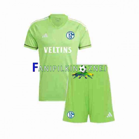 Koszulka Schalke 04 Bramkarska 2023-2024 Domowa Krótkie Rękawy ,Dziecięca Koszulka Schalke 04 Bramkarska 2023-2024 Domowa Krótkie Rękawy ,Dziecięca