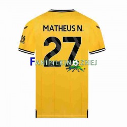 Koszulka Wolverhampton Wanderers Matheus Nunes 27 2023-2024 Domowa Krótkie Rękawy ,Męska