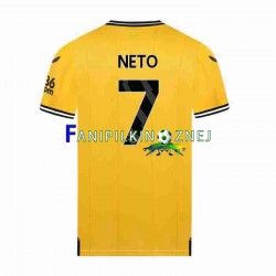 Koszulka Wolverhampton Wanderers NETO 7 2023-2024 Domowa Krótkie Rękawy ,Męska