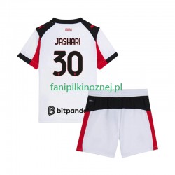 Koszulka AC Milan Ardon Jashari 30 2025-2026 Wyjazdowa Krótkie Rękawy ,Dziecięca