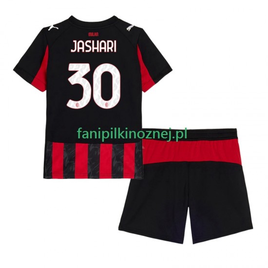 Koszulka AC Milan Ardon Jashari 30 2025-2026 Domowa Krótkie Rękawy ,Dziecięca