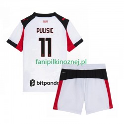 Koszulka AC Milan Christian Pulisic 11 2025-2026 Wyjazdowa Krótkie Rękawy ,Dziecięca