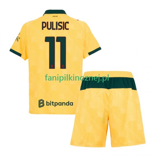 Koszulka AC Milan Christian Pulisic 11 2025-2026 Trzeci Krótkie Rękawy ,Dziecięca