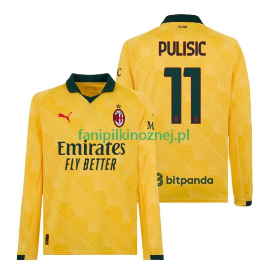 Koszulka AC Milan Christian Pulisic 11 2025-2026 Trzeci Długie Rękawy ,Męska