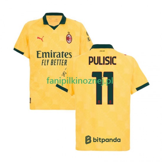Koszulka AC Milan Christian Pulisic 11 2025-2026 Trzeci Krótkie Rękawy ,Męska