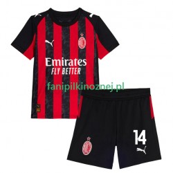 Koszulka AC Milan Modrić Luca 14 2025-2026 Domowa Krótkie Rękawy ,Dziecięca