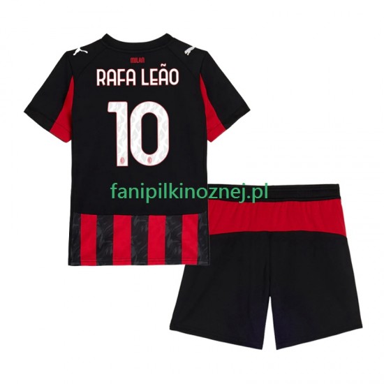 Koszulka AC Milan Rafael Leao 10 2025-2026 Domowa Krótkie Rękawy ,Dziecięca