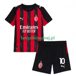 Koszulka AC Milan Rafael Leao 10 2025-2026 Domowa Krótkie Rękawy ,Dziecięca