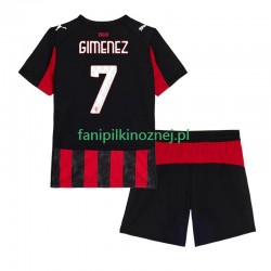 Koszulka AC Milan Santiago Gimenez 7 2025-2026 Domowa Krótkie Rękawy ,Dziecięca