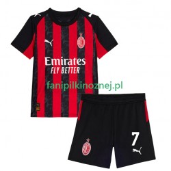Koszulka AC Milan Santiago Gimenez 7 2025-2026 Domowa Krótkie Rękawy ,Dziecięca
