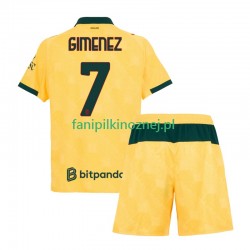 Koszulka AC Milan Santiago Gimenez 7 2025-2026 Trzeci Krótkie Rękawy ,Dziecięca