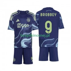 Koszulka AFC Ajax Brian Brobbey 9 2025-2026 Wyjazdowa Krótkie Rękawy ,Dziecięca