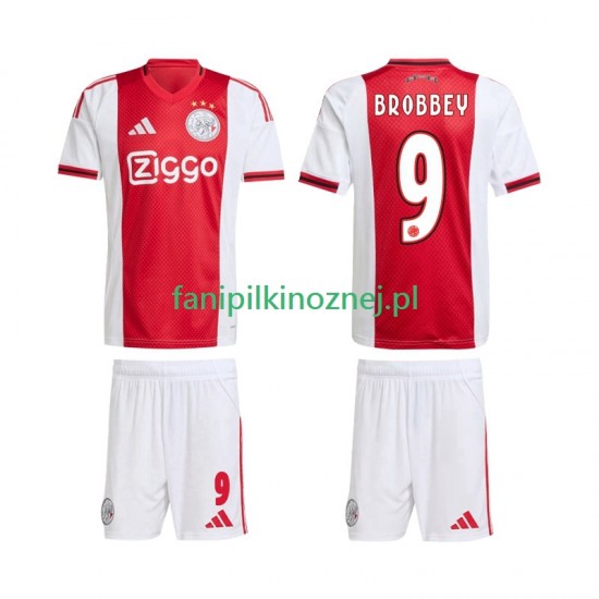 Koszulka AFC Ajax Brian Brobbey 9 2025-2026 Domowa Krótkie Rękawy ,Dziecięca