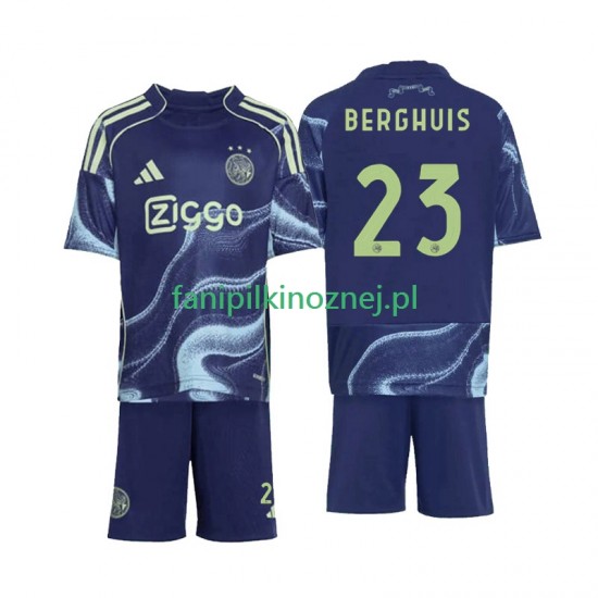Koszulka AFC Ajax Steven Berghuis 23 2025-2026 Wyjazdowa Krótkie Rękawy ,Dziecięca