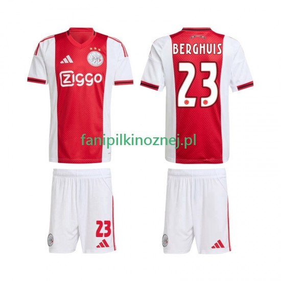 Koszulka AFC Ajax Steven Berghuis 23 2025-2026 Domowa Krótkie Rękawy ,Dziecięca