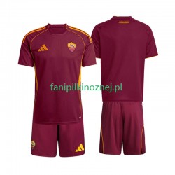 Koszulka AS Roma 2025-2026 Domowa Krótkie Rękawy ,Dziecięca