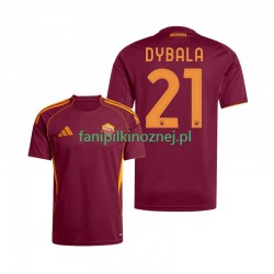Koszulka AS Roma Dybala 21 2025-2026 Domowa Krótkie Rękawy ,Męska