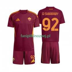 Koszulka AS Roma Stephan El Shaarawy 92 2025-2026 Domowa Krótkie Rękawy ,Dziecięca
