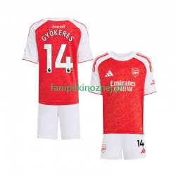 Koszulka Arsenal Viktor Gyokeres 14 2025-2026 Domowa Krótkie Rękawy ,Dziecięca