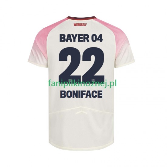 Koszulka Bayer 04 Leverkusen Victor Boniface 22 2025-2026 Wyjazdowa Krótkie Rękawy ,Męska