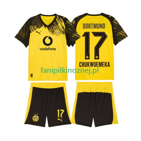 Koszulka Borussia Dortmund Carney Chukwuemeka 17 2025-2026 Domowa Krótkie Rękawy ,Dziecięca