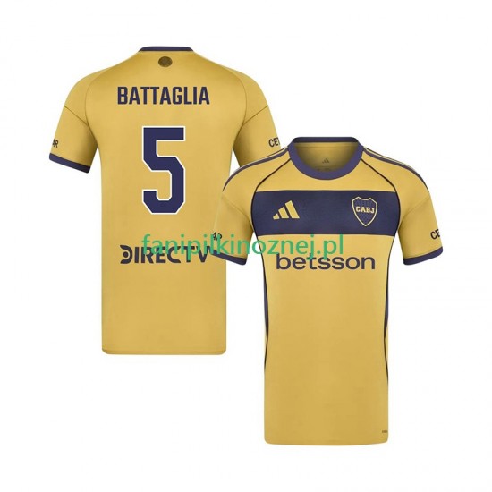 Koszulka CA Boca Juniors Rodrigo Battaglia 5 2025-2026 Wyjazdowa Krótkie Rękawy ,Męska