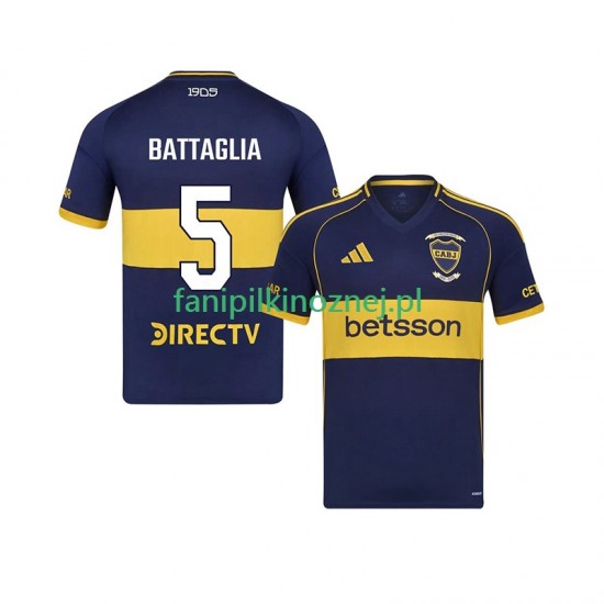 Koszulka CA Boca Juniors Rodrigo Battaglia 5 2025-2026 Domowa Krótkie Rękawy ,Męska