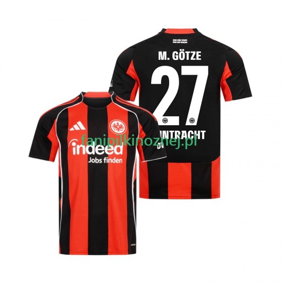 Koszulka Eintracht Frankfurt Mario Gotze 27 2025-2026 Domowa Krótkie Rękawy ,Męska