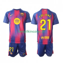 Koszulka FC Barcelona Frenkie de Jong 21 2025-2026 Domowa Krótkie Rękawy ,Dziecięca