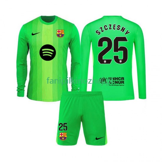 Koszulka FC Barcelona Szczesny 25 Bramkarska 2025-2026 Domowa Długie Rękawy ,Dziecięca
