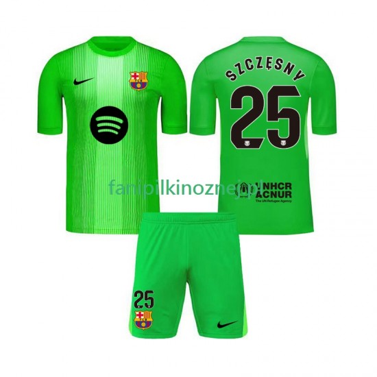 Koszulka FC Barcelona Szczesny 25 Bramkarska 2025-2026 Domowa Krótkie Rękawy ,Dziecięca
